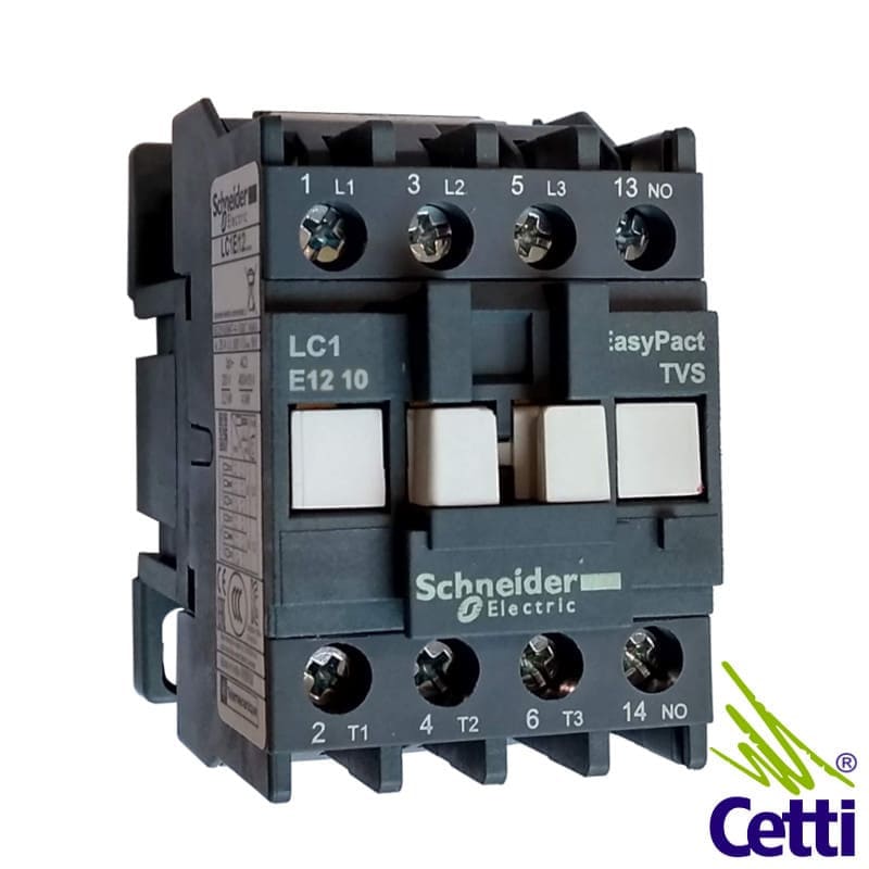 Contator Schneider Tripolar 12A 24V CA LC1E1210B7