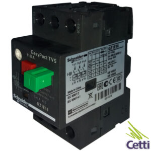 Cetti Materiais Elétricos 52 Disjuntor Motor Schneider Tripolar 9 a 14A GZ1E16