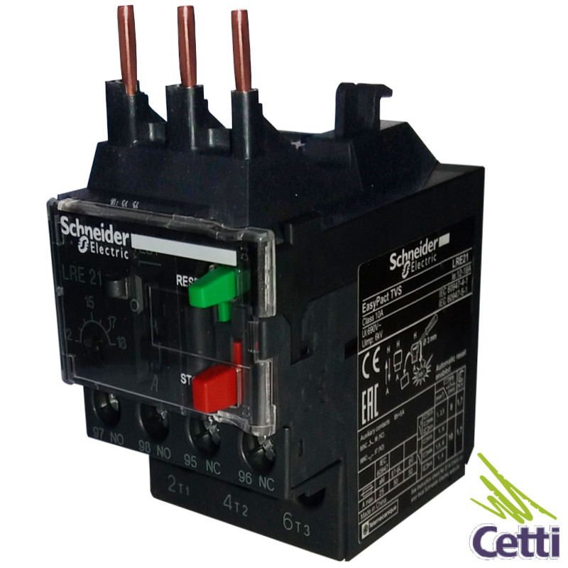 Relé Térmico Schneider 12 a 18A LRE21 Relé Térmico Schneider 12 a 18A LRE21