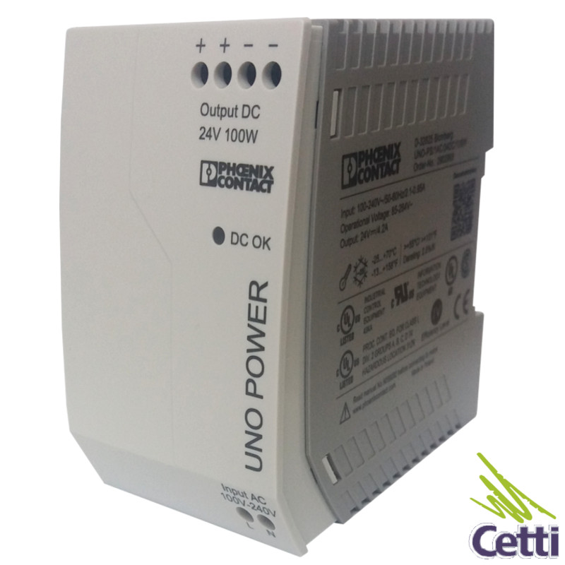 Fonte 24V DC 4,16A 100W UNO-PS Phoenix Contact
