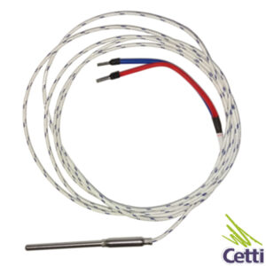 Cetti Materiais Elétricos 53 Termopar J 3mm X 30 mm Cabo de Fibra de 2 Metros