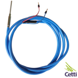 Termopar J 3mm X 50 mm Cabo de Silicone de 2 Metros