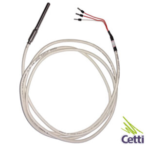 Termopar PT100 3 X 30mm Cabo Silicone 2 Metros