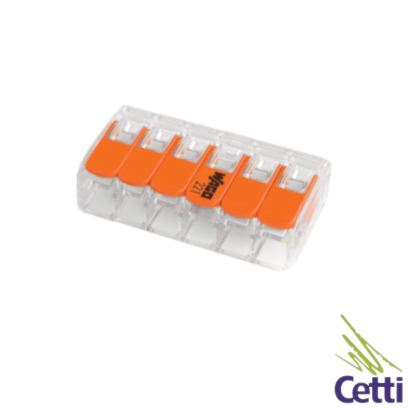 Conector Elétrico 5 Pólos 32 Àmperes Wago