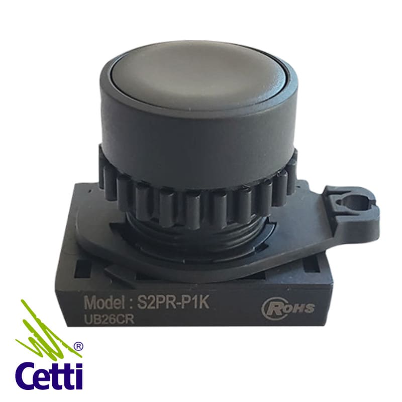 Botão de Comando Preto por Pulso 22mm Autonics S2PR-P1K Botão de Comando Preto por Pulso 22mm Autonics S2PR-P1K