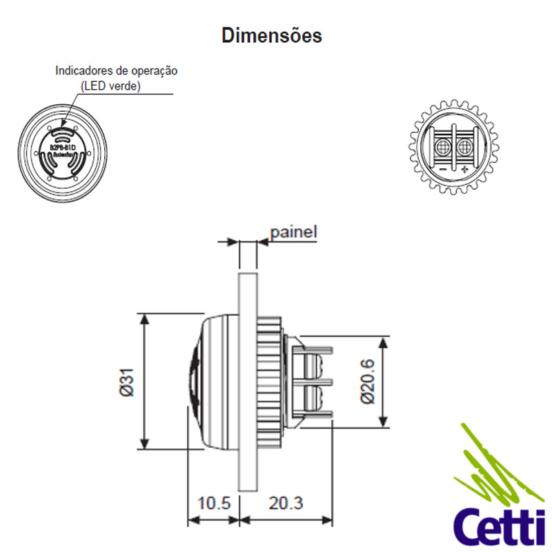 desenho-tecnico-do-sinalizador-sonoro-luminoso-piezo-autonics desenho-tecnico-do-sinalizador-sonoro-luminoso-piezo-autonics