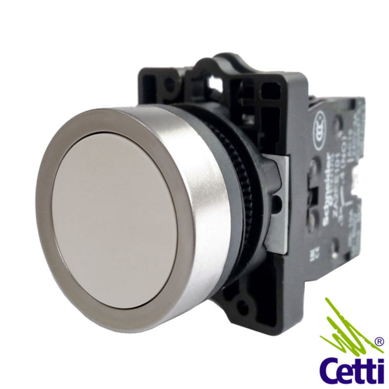 Botão de Comando NA Branco Redondo Schneider XA2EA11 Botão de Comando NA Branco Redondo Schneider XA2EA11