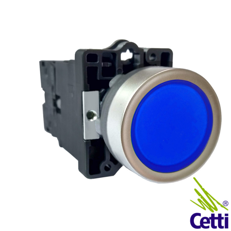 Botão Iluminado 220V CA 1NA Azul Schneider XA2EW36M1 Botão Iluminado 220V CA 1NA Azul Schneider XA2EW36M1