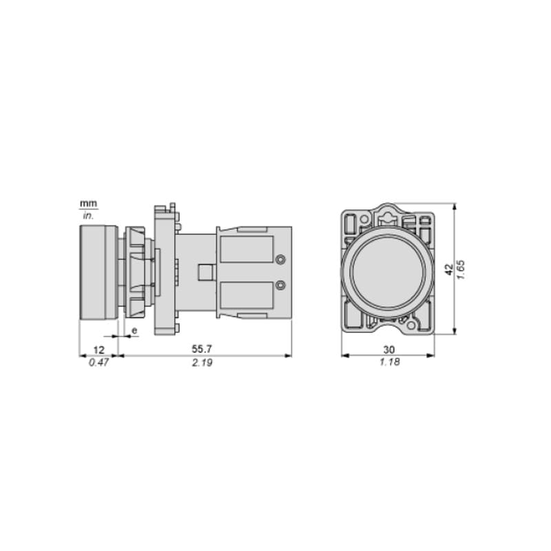 desenho-mecanico-medidas-montagem-botao-comando-schneider-xa2eh031 desenho-mecanico-medidas-montagem-botao-comando-schneider-xa2eh031