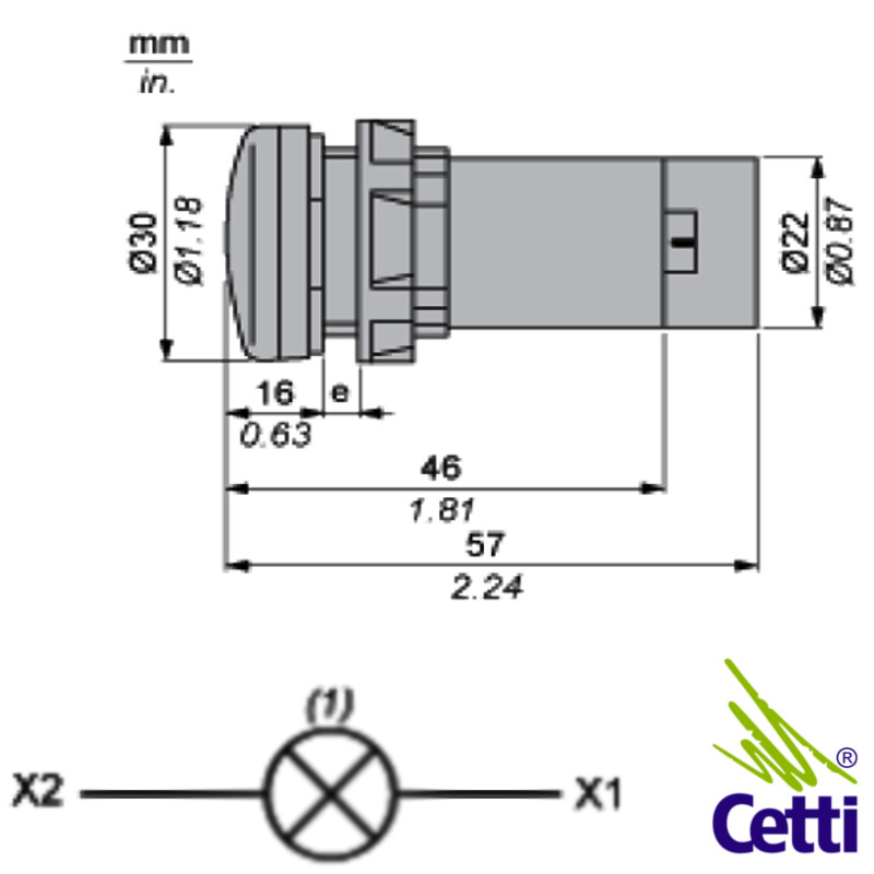 desenho-tecnico-sinaleiro-led-schneider desenho-tecnico-sinaleiro-led-schneider