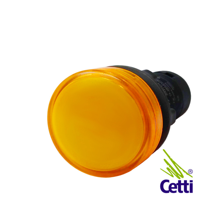 Sinaleiro LED 110V a 220V AC 22 mm Amarelo Schneider Sinaleiro LED 110V a 220V AC 22 mm Amarelo Schneider
