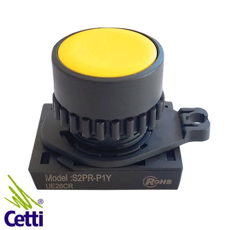Botão de Comando Amarelo por Pulso 22mm Autonics S2PR-P1Y Botão de Comando Amarelo por Pulso 22mm Autonics S2PR-P1Y