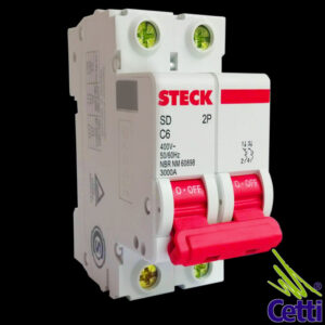 Disjuntor Steck Bipolar 6A SD C6