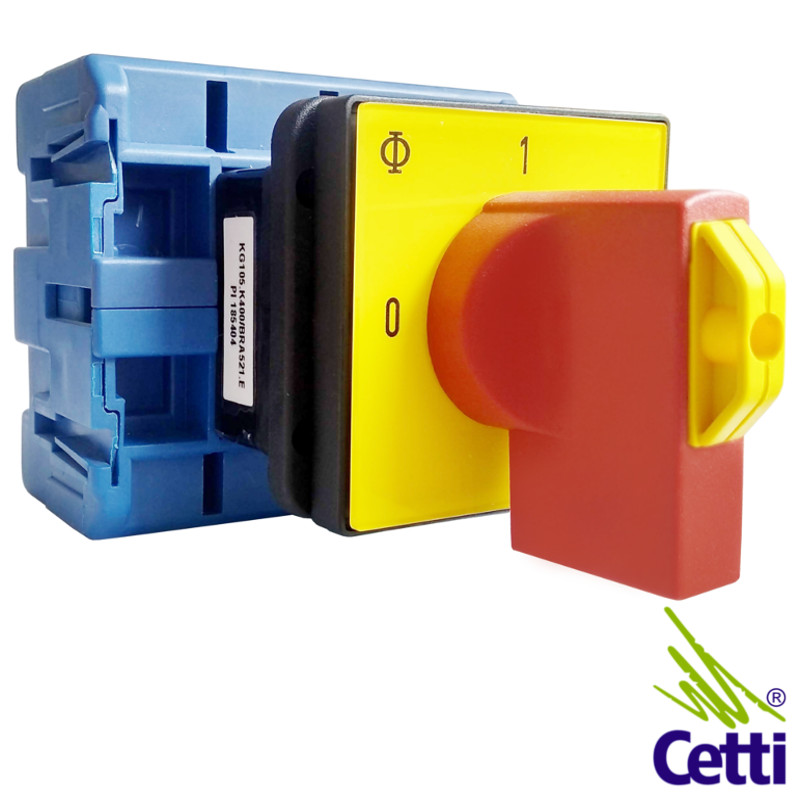 Chave Comutadora Liga Desliga Tetrapolar 80A Kraus Naimer KG80 Chave Comutadora Liga Desliga Tetrapolar 80A Kraus Naimer KG80