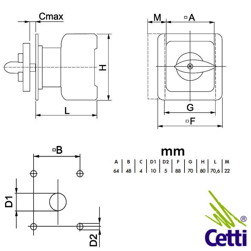 chave-comutadora-liga-desliga-tetrapolar-80a-kraus-naimer-kg80-03 chave-comutadora-liga-desliga-tetrapolar-80a-kraus-naimer-kg80-03