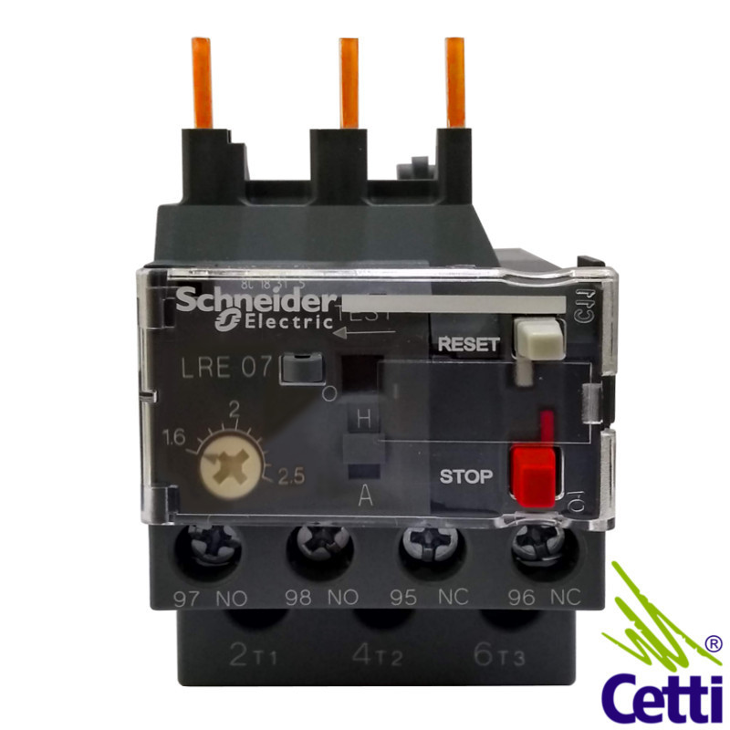 Relé Térmico Schneider de 1,6 a 2,5A LRE07 Relé Térmico Schneider de 1,6 a 2,5A LRE07