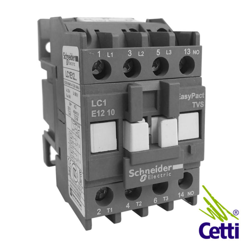 Contator Schneider 12A 110V Tripolar 1NA LC1E1210F7 Contator Schneider 12A 110V Tripolar 1NA LC1E1210F7