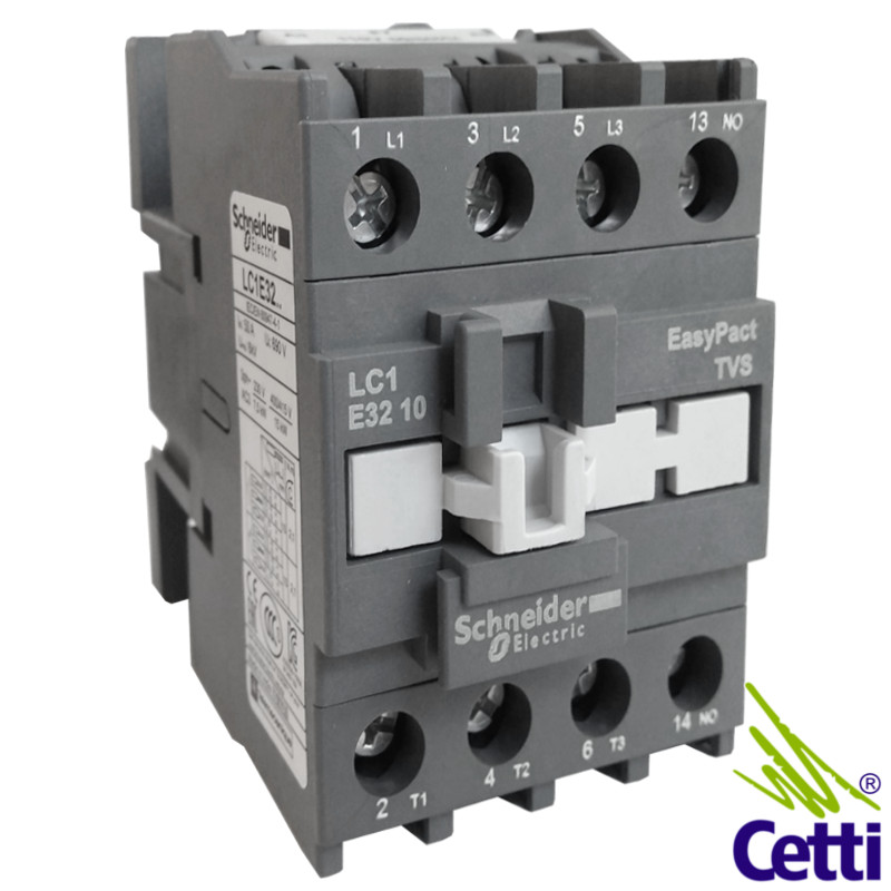 Contator Schneider 32A 110V Tripolar 1NA LC1E3210F7 Contator Schneider 32A 110V Tripolar 1NA LC1E3210F7
