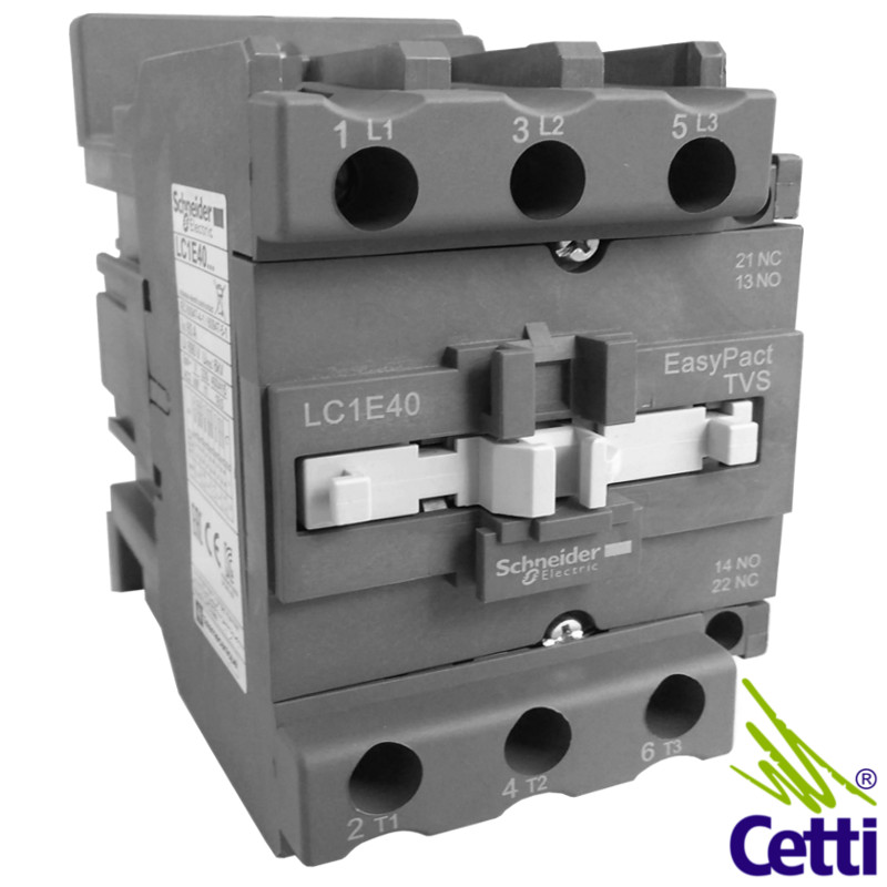 Contator Schneider 40A 110V Tripolar 1NA 1NF LC1E40F7 Contator Schneider 40A 110V Tripolar 1NA 1NF LC1E40F7