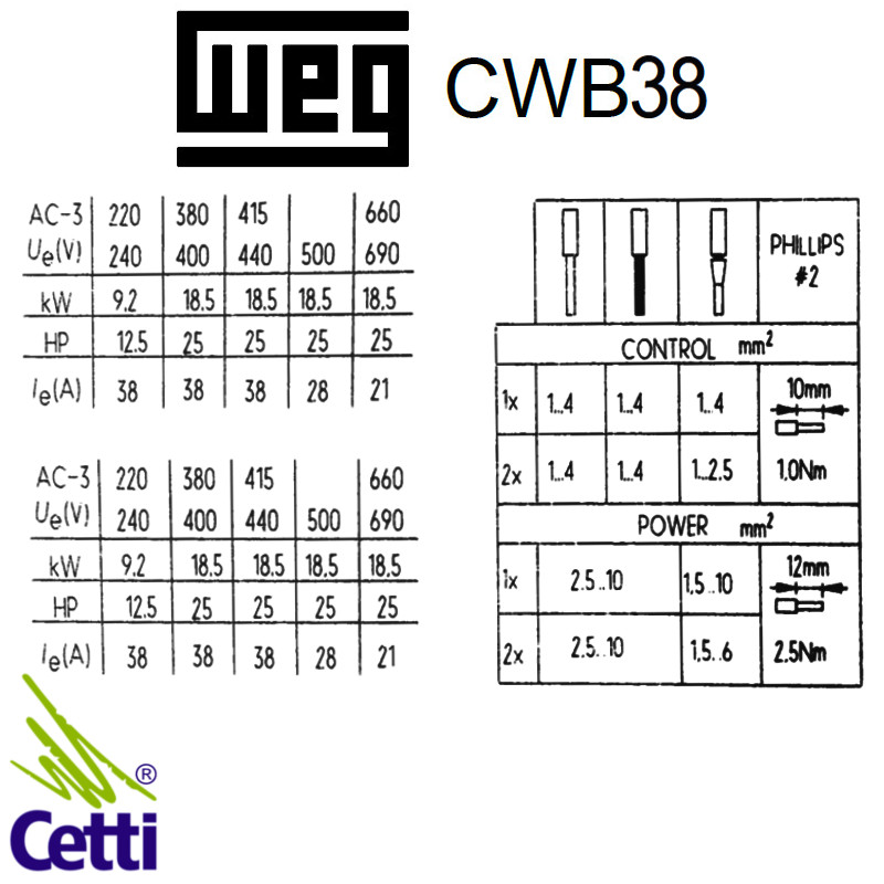 contator-weg-220v-38a-1na-1nf-cwb38-11-30d23-03 contator-weg-220v-38a-1na-1nf-cwb38-11-30d23-03