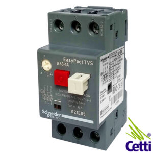 Cetti Materiais Elétricos 52 Disjuntor Motor Schneider Tripolar 0.63A a 1A GZ1E05