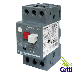 Cetti Materiais Elétricos 49 Disjuntor Motor Schneider Tripolar 1A a 1,6A GZ1E06