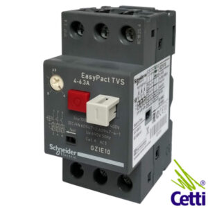 Cetti Materiais Elétricos 33 Disjuntor Motor Schneider Tripolar 4A a 6,3A GZ1E10