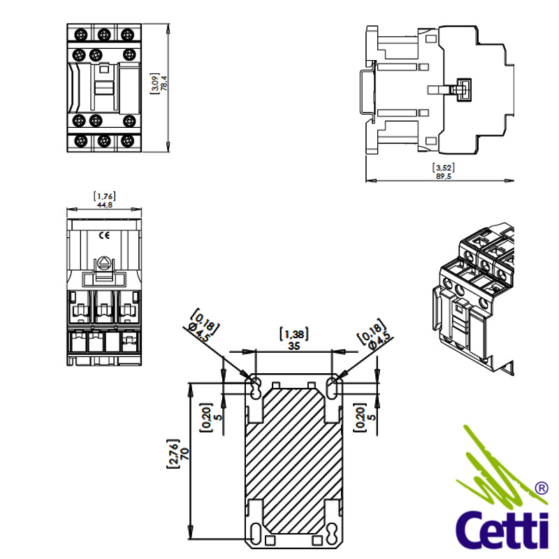 medidas-contator-weg-cwb medidas-contator-weg-cwb