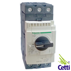 Cetti Materiais Elétricos 51 Disjuntor Motor Schneider Tripolar 37 a 50A GV3P50