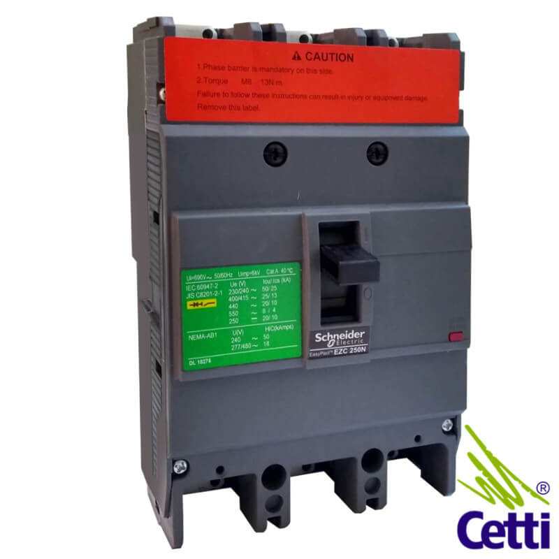 Disjuntor Caixa Moldada Schneider 150A Tripolar EZC250N3150