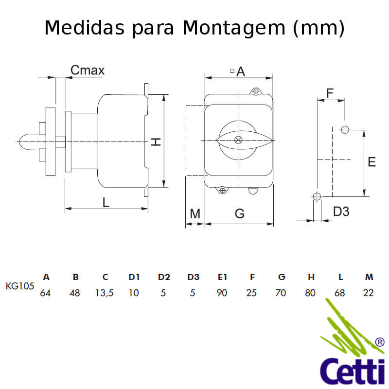 chave-tripolar-liga-desliga-125a-com-eixo-prolongador-kraus-naimer-kg105-03 chave-tripolar-liga-desliga-125a-com-eixo-prolongador-kraus-naimer-kg105-03