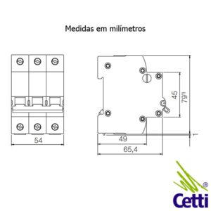 Cetti Materiais Elétricos 33 disjuntor-weg-tripolar-25a-mdw-c25-3-03