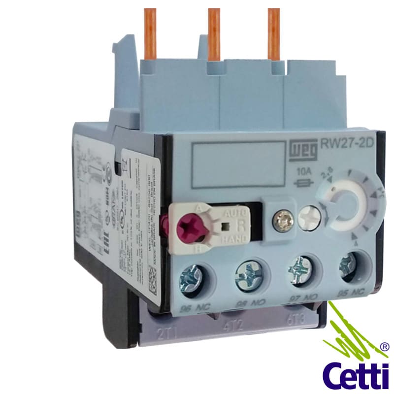 Rele Térmico WEG de 2,8A a 4A RW27-2D3-U004 Rele Térmico WEG de 2,8A a 4A RW27-2D3-U004