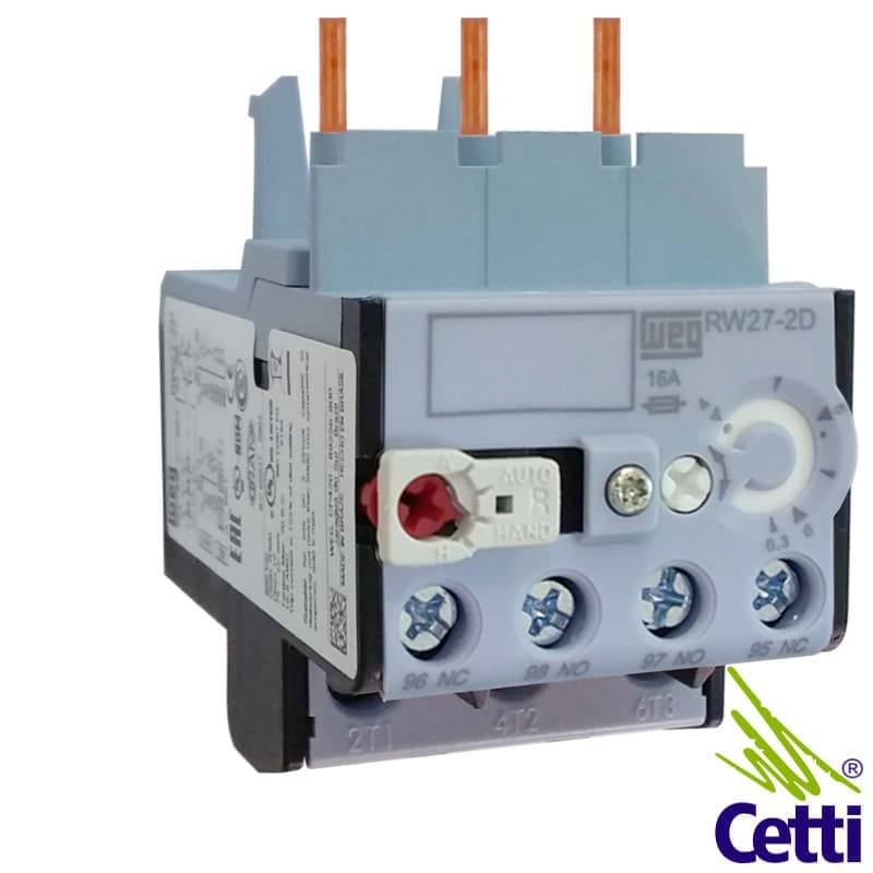 Rele Térmico WEG de 4A a 6,3A RW27-2D3-D063 Rele Térmico WEG de 4A a 6,3A RW27-2D3-D063