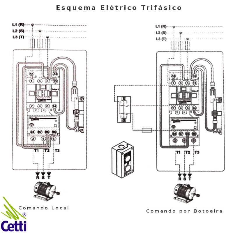 esquema-eletrico-trifasico-chave-partida-schneider-le1e esquema-eletrico-trifasico-chave-partida-schneider-le1e