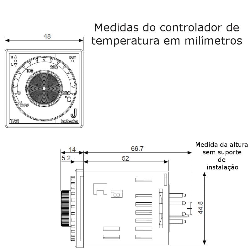 medidas-controlador-temperatura-autonics-tas-b4rj4c medidas-controlador-temperatura-autonics-tas-b4rj4c