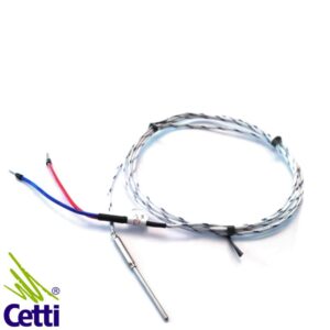 Sensor Termopar J 6x50mm Cabo Fibra 2 Metros