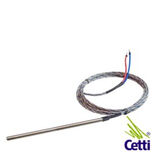 Sensor Termopar J 6x250mm e Cabo Malha Trançada 2 Metros