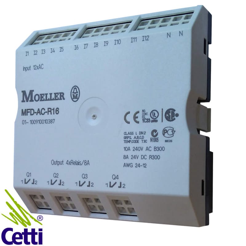 Módulo de Entrada e Saída MFD-AC-R16 Moeller