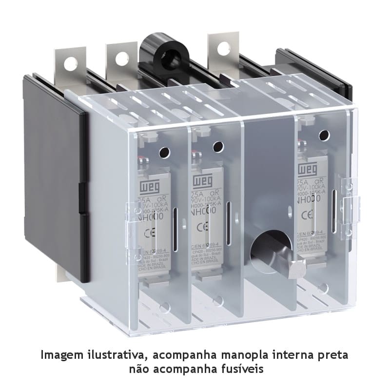 Chave Seccionadora Rotativa WEG 100A Tripolar RFW100-3H Chave Seccionadora Rotativa WEG 100A Tripolar RFW100-3H