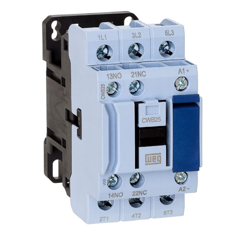 Contator WEG 25A 380V 1NA 1NF CWB25-11-30D33 Contator WEG 25A 380V 1NA 1NF CWB25-11-30D33