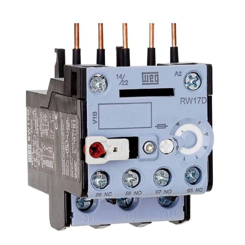 Relé Térmico WEG 5,6 a 8A RW17-1D3-U008 Relé Térmico WEG 5,6 a 8A RW17-1D3-U008