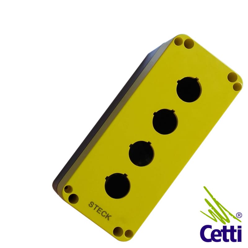 Botoeira Amarela para 4 Botões Steck PQ04K Botoeira Amarela para 4 Botões Steck PQ04K