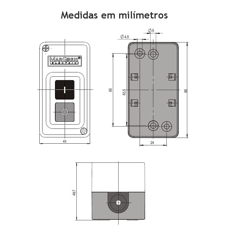 desenho-mecanico-chave-margirius-liga-desliga-cs-102 desenho-mecanico-chave-margirius-liga-desliga-cs-102