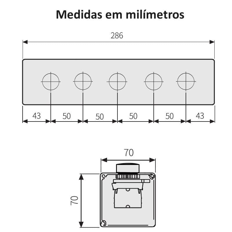 medidas-montagem-desenho-mecanico-caixa-botoeira-5-furos-22mm-autonics-sa-sb5 medidas-montagem-desenho-mecanico-caixa-botoeira-5-furos-22mm-autonics-sa-sb5