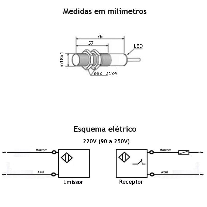 medidas-de-montagem-foto-sensor-fotoeletrico-de-barreira-emissor-receptor-220v--2fios-5metros-m18-1nf-como-ligar-esquema-eletrico medidas-de-montagem-foto-sensor-fotoeletrico-de-barreira-emissor-receptor-220v--2fios-5metros-m18-1nf-como-ligar-esquema-eletrico