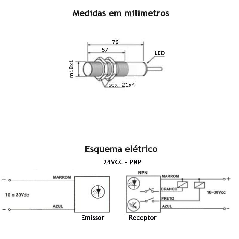 medidas-de-montagem-foto-sensor-fotoeletrico-de-barreira-emissor-receptor-24v-npn-4fios-nanf-5metros-m18-como-ligar-esquema-eletrico medidas-de-montagem-foto-sensor-fotoeletrico-de-barreira-emissor-receptor-24v-npn-4fios-nanf-5metros-m18-como-ligar-esquema-eletrico