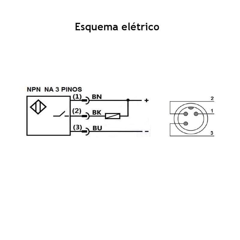 medidas-desenho-mecanico-sensor-indutivo-bhs-m8-faceado-24v-npn-1na-esquema-ligacao-eletrica medidas-desenho-mecanico-sensor-indutivo-bhs-m8-faceado-24v-npn-1na-esquema-ligacao-eletrica