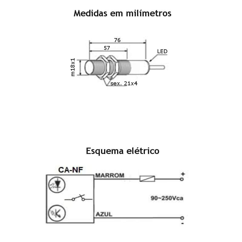 medidas-montagem-sensor-fotoeletrico-optico-difuso-220v-2fios-100mm-m18-1nf-esquema-eletrico medidas-montagem-sensor-fotoeletrico-optico-difuso-220v-2fios-100mm-m18-1nf-esquema-eletrico
