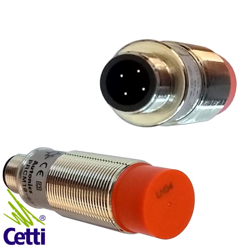 Sensor de Proximidade Indutivo 220V 1NF M18 Autonics PRCM18-8AC Sensor de Proximidade Indutivo 220V 1NF M18 Autonics PRCM18-8AC